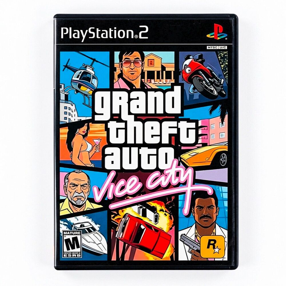 Grand Theft Auto: Vice City - Sony PlayStation 2 (PS2) Video Game GTA Classic